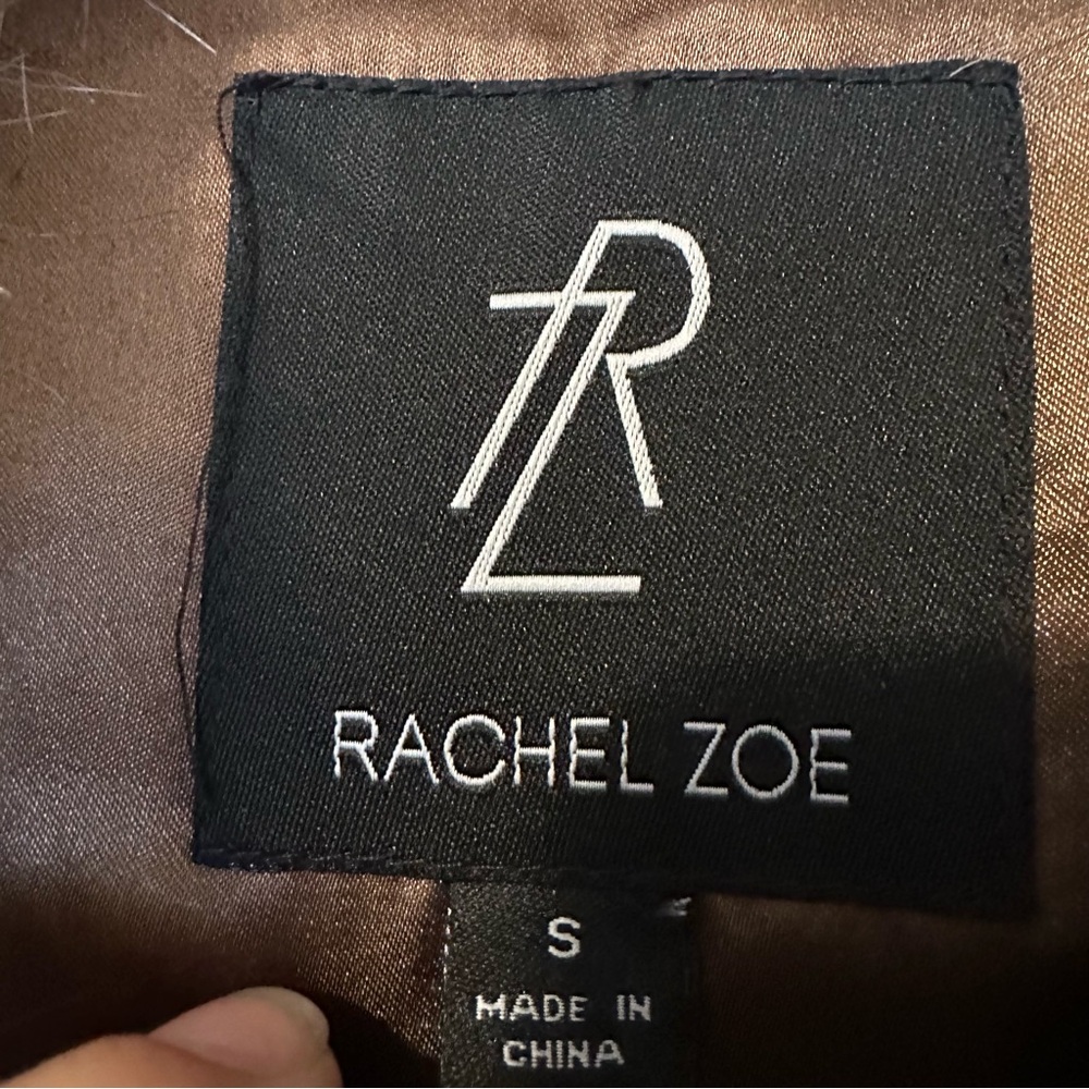 Rachel Zoe Faux Fur Sleeveless Vest Brown Womens Small Lined - Picture 4 of 8